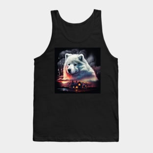 Cloudy Samoyed Tank Top